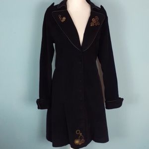 Dr. Who TARDIS Corduroy Trench Coat